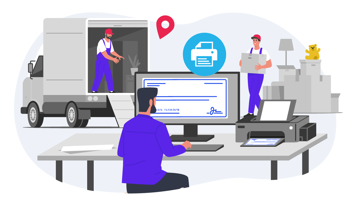 Online Check Printing for Movers