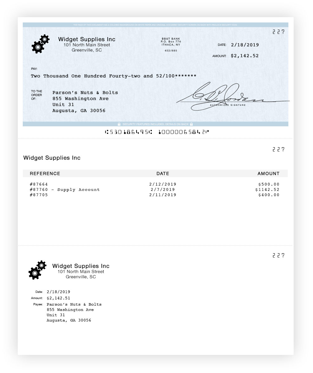 Checkeeper Online Check Printing And Registry Blank Check Stock After Printing With Checkeeper